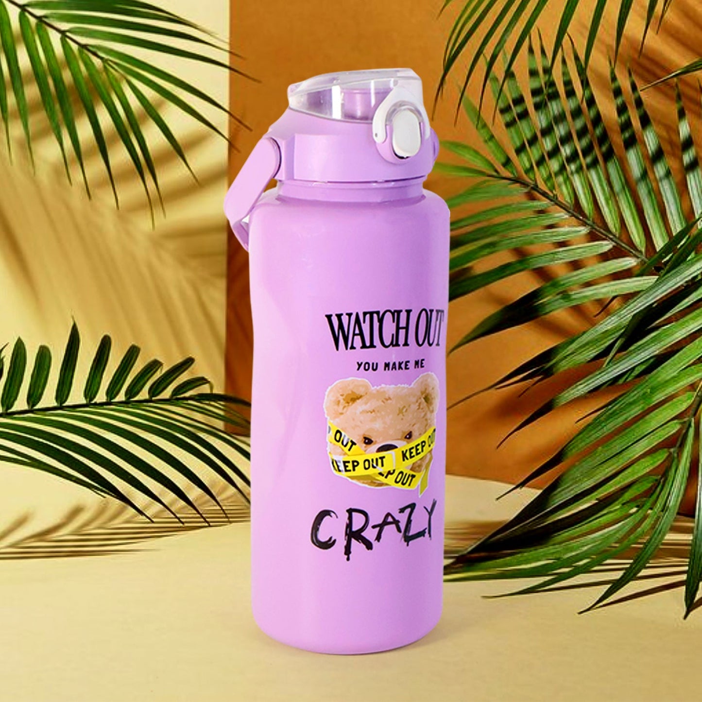 Portable travel water bottle from leak-proof BPA-free set