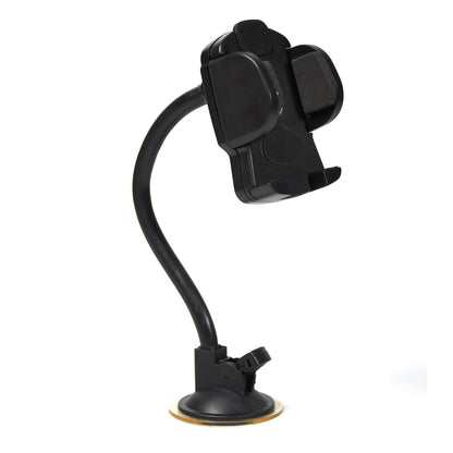 Adjustable long arm car phone mount showing flexible positioning options.
