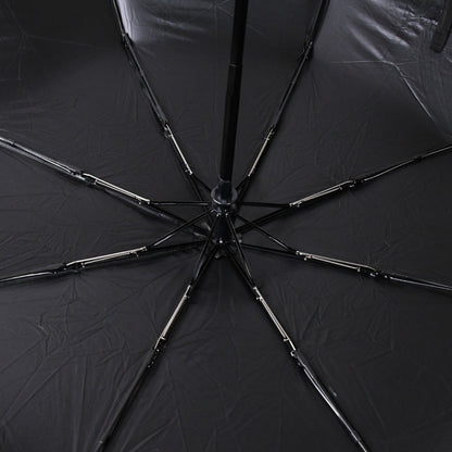 Detailed view of the high-density waterproof fabric of the rainproof umbrella, repelling water.